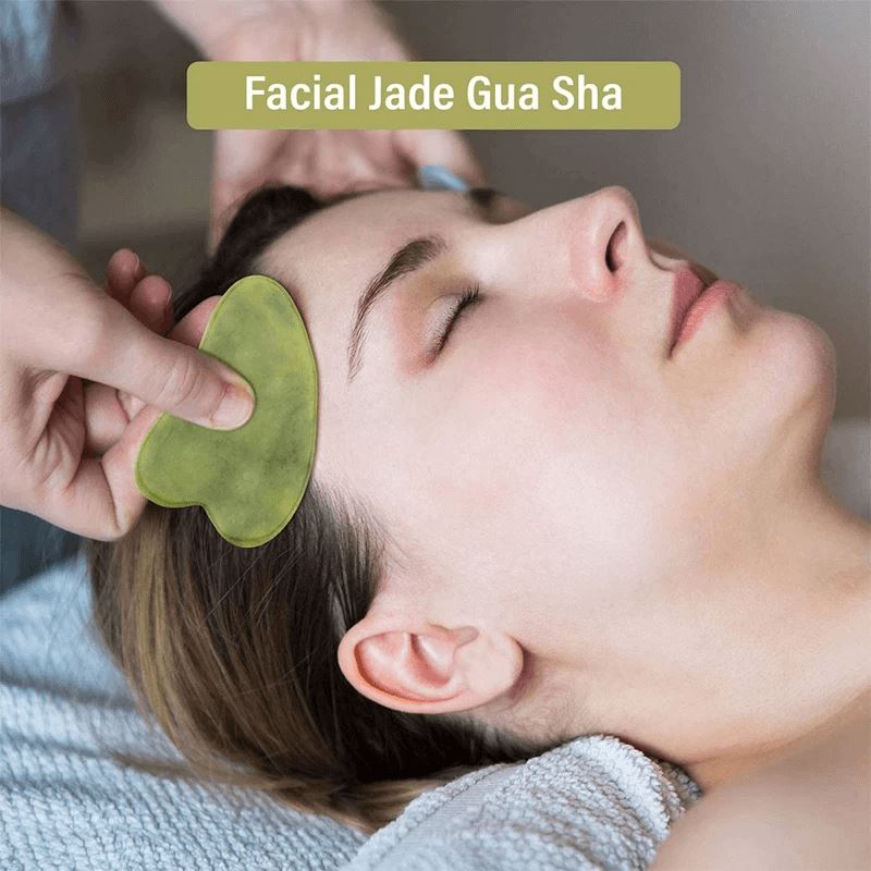 Massageador Facial Jade Ocean + Gua Sha